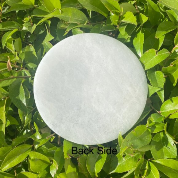 Selenite Tree of Life Etched Charging Plate, Boho Decor, Altar Pieces, Power - Picture 3 of 5